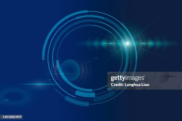 spherical virtual lines on a dark blue background - westernization stock pictures, royalty-free photos & images