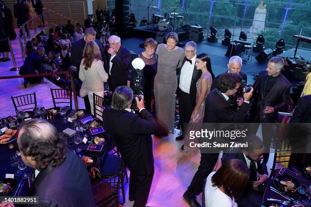 Kevin Mazur photographs Katalin Karikó, Susan Francia, Bill Gates and Phoebe Gates at the 2022 TIME100 Gala at Jazz at Lincoln Center on June 08,...