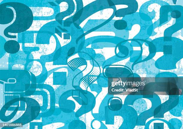 ilustrações de stock, clip art, desenhos animados e ícones de question mark background q&a quiz grunge textured abstract vector pattern - perguntar