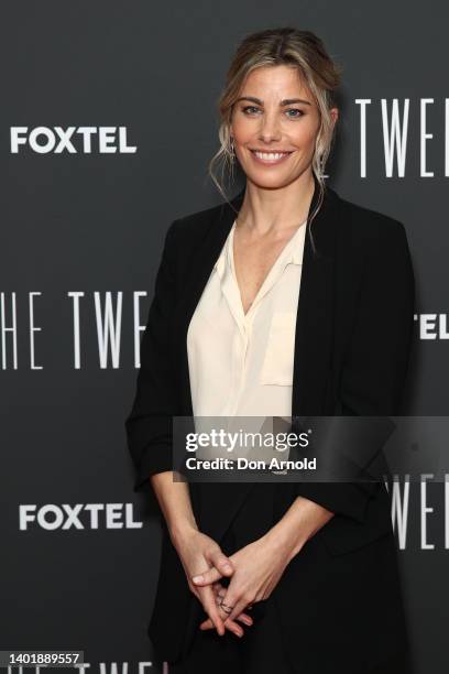 Brooke Satchwell attends the premiere of the new FOXTEL Original 'The Twelve' on June 09, 2022 in Sydney, Australia.