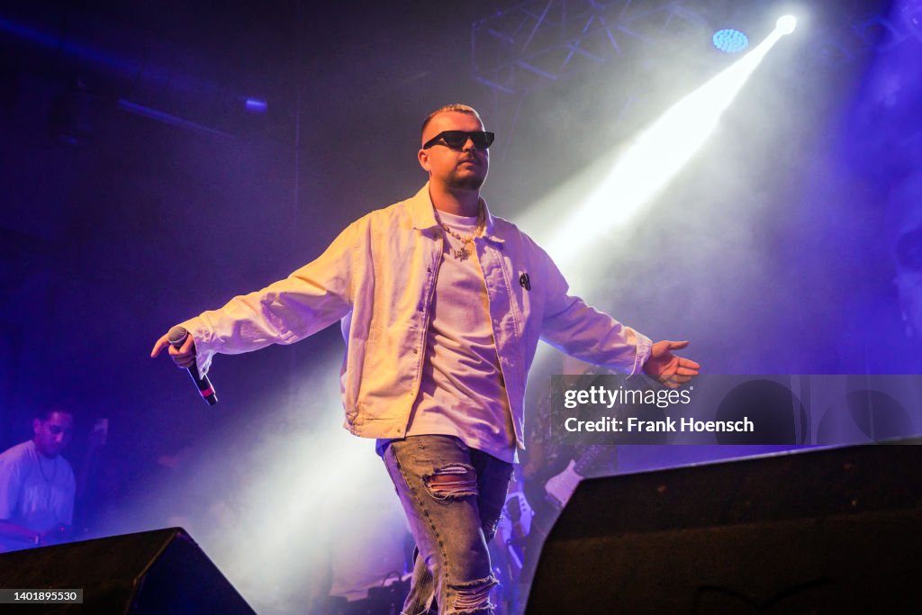Ffawty Rapper Rapper Rene Rackwitz aka Fourty performs live on stage in support of ...