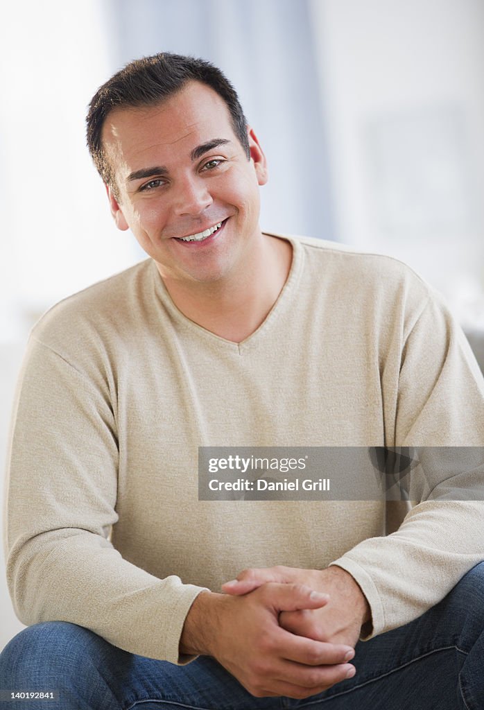 USA, New Jersey, Jersey City, Portrait of happy man