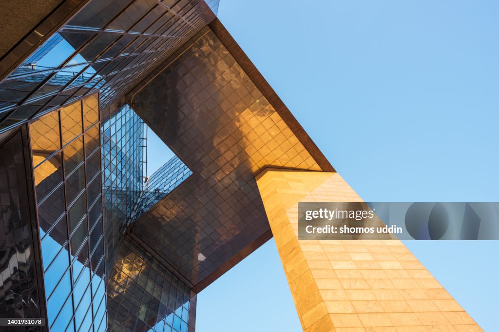 Abstract of a modern financial building in Central London