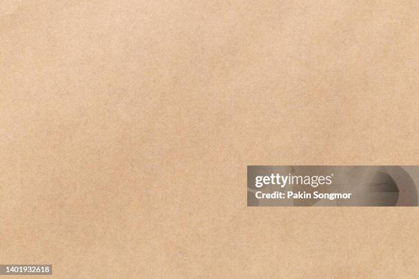 brown paper sheet texture cardboard background. - papier kraft photos et images de collection