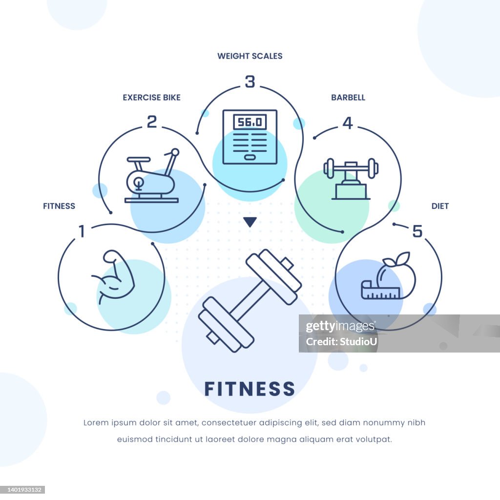 Simple Infographic Exercise Fitness Infographic Design High-Res Vector Graphic - Getty Images