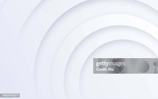 stockillustraties, clipart, cartoons en iconen met abstract white circle layers background - zoomeffect