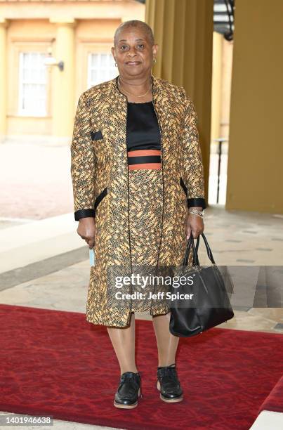 Baroness Doreen Lawrence attends a reception to celebrate the Commonwealth Diaspora hosted by Prince Charles, Prince of Wales and Camilla, Duchess of...