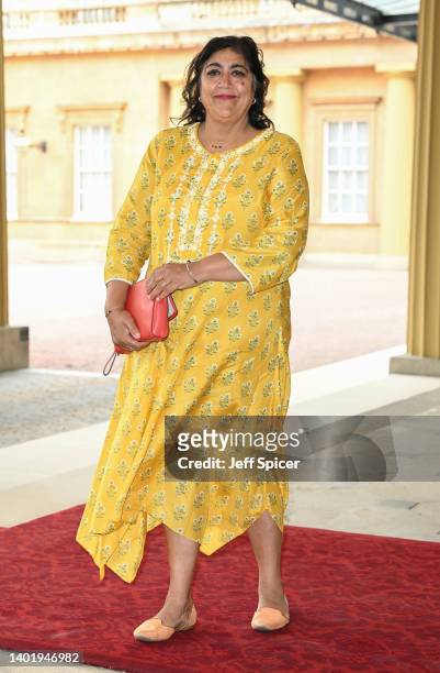 Gurinder Chadha attends a reception to celebrate the Commonwealth Diaspora hosted by Prince Charles, Prince of Wales and Camilla, Duchess of Cornwall...