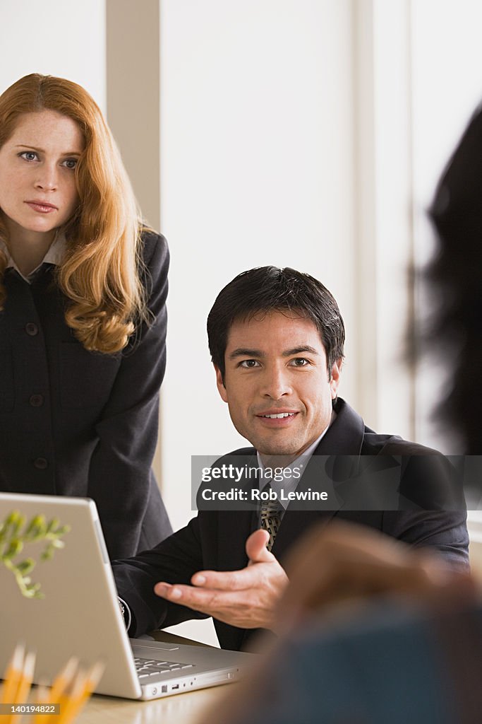 USA, California, Los Angeles, Business people at meeting
