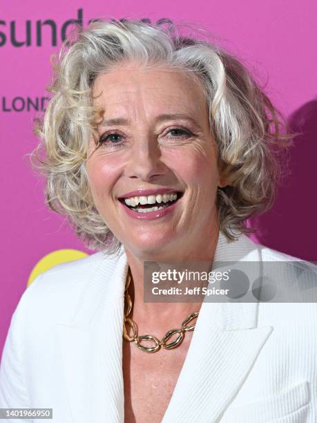 Emma Thompson attends the "Good Luck to You, Leo Grande" premiere at Sundance Film Festival London at Picturehouse Central on June 9, 2022 in London,...