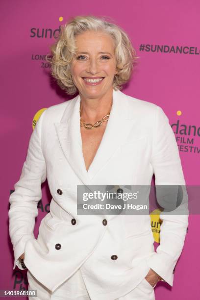 Emma Thompson attends the "Good Luck to You, Leo Grande" Premiere - Sundance Film Festival: London at Picturehouse Central on June 09, 2022 in...