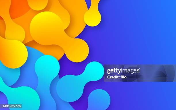 abstract shapes background pattern - lava flowing stock illustrations