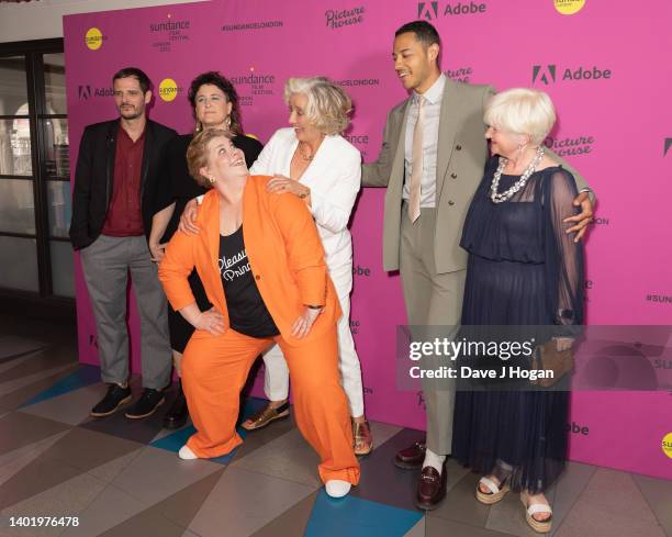 Bryan Mason, Sophie Hyde, Katy Brand, Emma Thompson and Daryl McCormack attend the "Good Luck to You, Leo Grande" Premiere - Sundance Film Festival:...