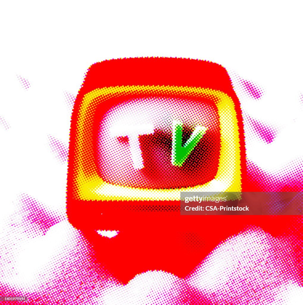 Create Tv Red Red Television High-Res Vector Graphic - Getty Images
