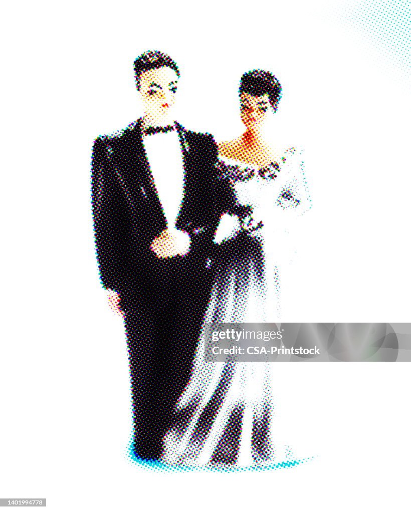 Figurine of a Wedding Couple Cake Topper