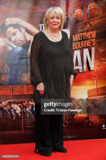 Alison Steadman attends Matthew Bourne's "The Car Man" show premiere at Royal Albert Hall on June 09, 2022 in London, England.