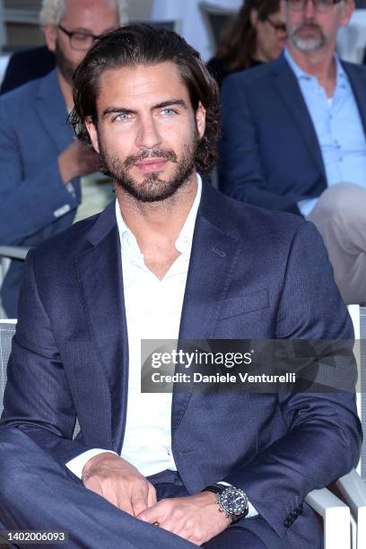 Maxi Iglesias attends Filming Italy 2022 on June 09, 2022 in Santa Margherita di Pula, Italy.