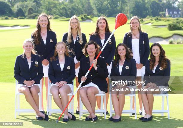 Team Lauren Walsh, Annabell Fuller, Amelia Williamson, Hannah Darling and Emily Price, Louise Duncan, captain Elaine Ratcliffe, Charlotte Heath and...