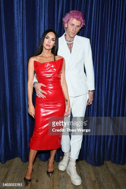 Megan Fox and Machine Gun Kelly attend the "Taurus" premiere during the 2022 Tribeca Festival at Beacon Theatre on June 09, 2022 in New York City.