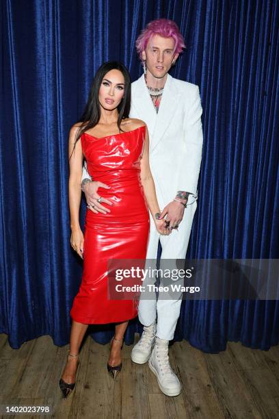 Megan Fox and Machine Gun Kelly attend the "Taurus" premiere during the 2022 Tribeca Festival at Beacon Theatre on June 09, 2022 in New York City.