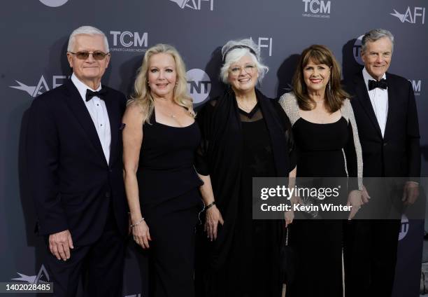 Duane Chase, Kym Karath, Angela Cartwright, Debbie Turner, and Nicholas Hammond attend the 48th Annual AFI Life Achievement Award Honoring Julie...