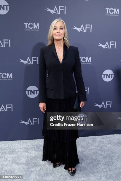 Bo Derek attends the 48th AFI Life Achievement Award Gala Tribute celebrating Julie Andrews at Dolby Theatre on June 09, 2022 in Hollywood,...