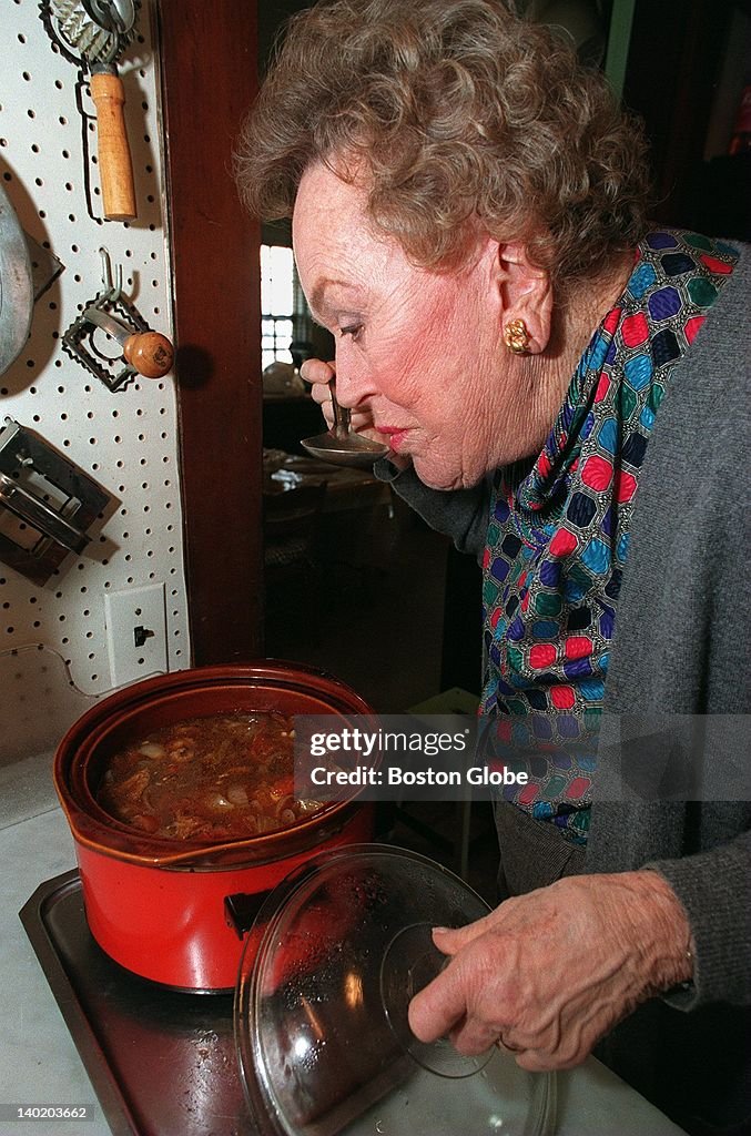 Julia Child At Her Home In Cambridge, Mass.