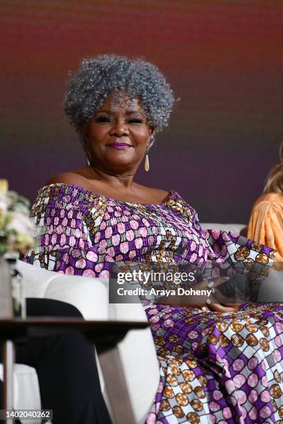 Tonya Pinkins is seen onstage during "Women Of The Movement" Los Angeles special screening Event at El Capitan Theatre on June 09, 2022 in Los...