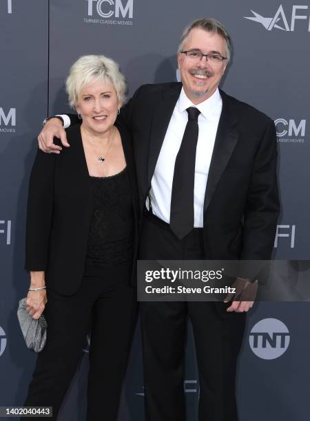 Holly Rice, Vince Gilligan arrives at the 48th AFI Life Achievement Award Gala Tribute Celebrating Julie Andrews at Dolby Theatre on June 09, 2022 in...