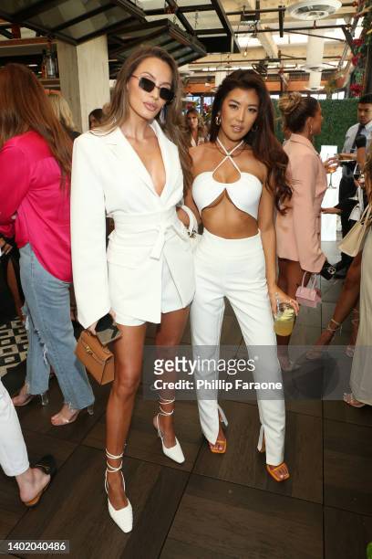 Tess Annique and Jenn Lee attend the OddMuse LA Launch Party at Catch LA on June 09, 2022 in West Hollywood, California.