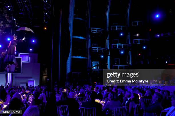 Brandi Burkhardt as Mary Poppins performs during the 48th Annual AFI Life Achievement Award Honoring Julie Andrews at Dolby Theatre on June 09, 2022...