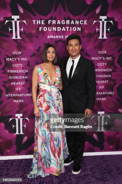 Courtney Lopez and Mario Lopez attend the 2022 Fragrance Foundation Awards at David H. Koch Theater at Lincoln Center on June 09, 2022 in New York...