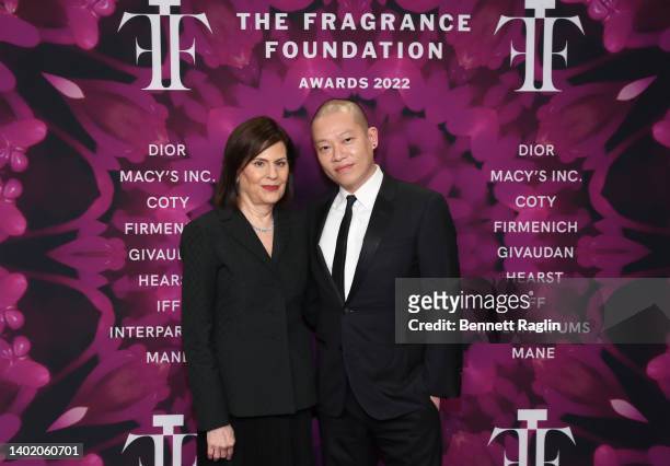 President of The Fragrance Foundation Linda G. Levy and Jason Wu attends the 2022 Fragrance Foundation Awards at David H. Koch Theater at Lincoln...