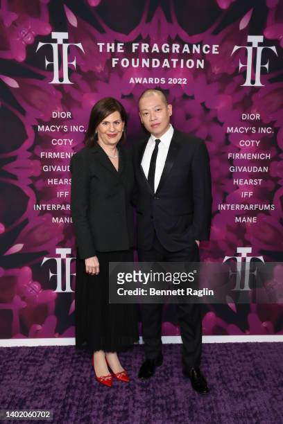 President of The Fragrance Foundation Linda G. Levy and Jason Wu attends the 2022 Fragrance Foundation Awards at David H. Koch Theater at Lincoln...