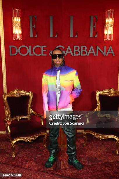 Tyga attends ELLE Women in Music Celebrates Doja Cat presented by Dolce & Gabbana at Olivetta on June 09, 2022 in West Hollywood, California.