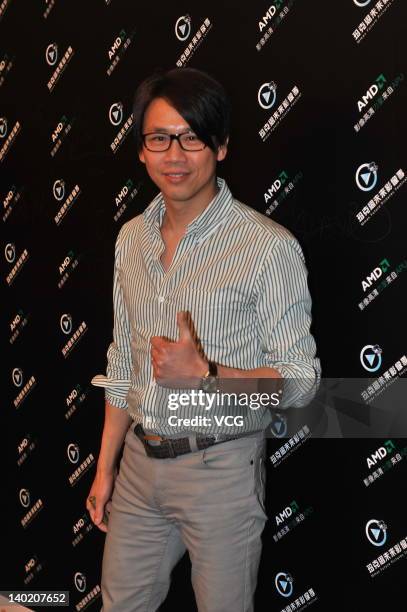 Singer David Tao attends Mmax Future Pictures Festival press conference on February 29, 2012 in Beijing, China.