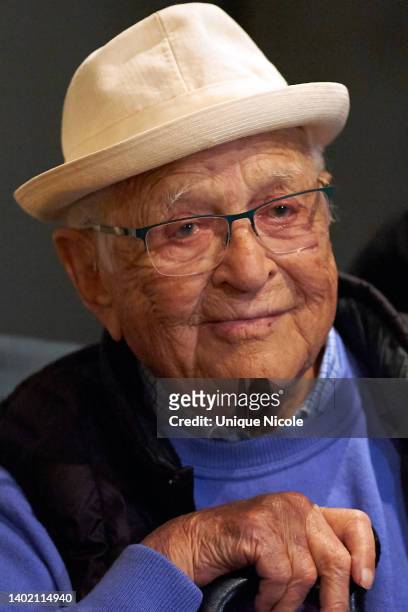 Norman Lear attends "Real To Reel: Portrayals And Perceptions Of LGBTQs In Hollywood" Exhibit at The Hollywood Museum on June 09, 2022 in Hollywood,...