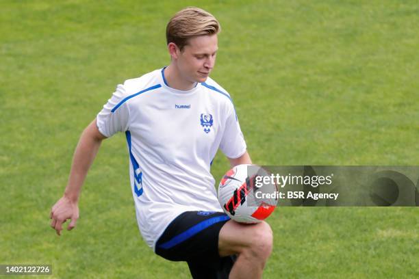 Frenkie de Jong of the Netherlands during a Training Session of the Netherlands at the KNVB Campus on June 10, 2022 in Zeist, Netherlands.