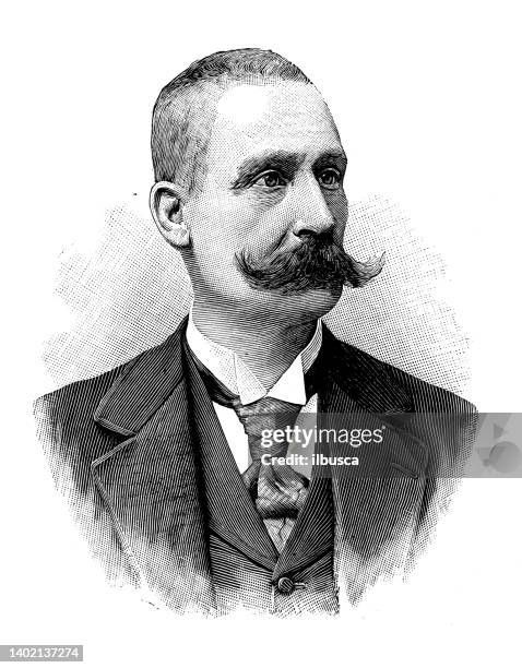 ilustraciones, imágenes clip art, dibujos animados e iconos de stock de ilustración antigua: conferencia de paz, la haya, comte welsenheim, austria - hague convention