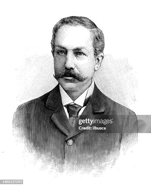 ilustraciones, imágenes clip art, dibujos animados e iconos de stock de ilustración antigua: conferencia de paz, la haya, van karnebeek, países bajos - hague convention