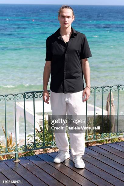 Tobia De Angelis attend the Filming Italy 2022 photocall on June 10, 2022 in Santa Margherita di Pula, Italy.