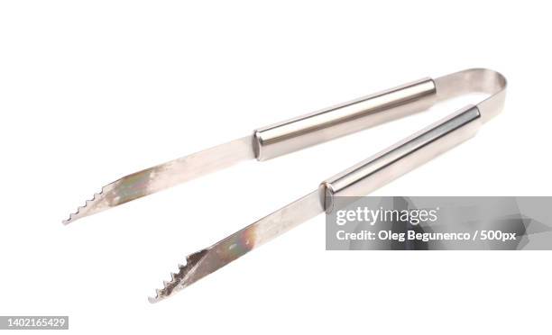 close-up of knife against white background,moldova - tongs work tool stock pictures, royalty-free photos & images