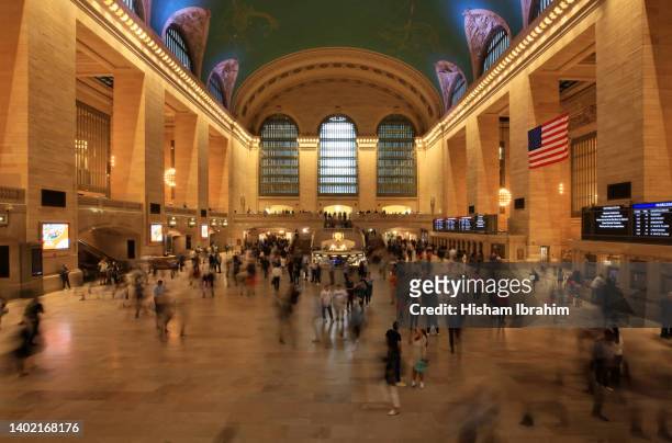 grand central station interior, manhattan, new york city - new york, usa - grand central terminal fotografías e imágenes de stock