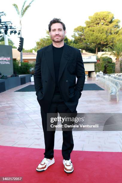 Edgar Ramirez attends the Filming Italy 2022 red carpet on June 10, 2022 in Santa Margherita di Pula, Italy.