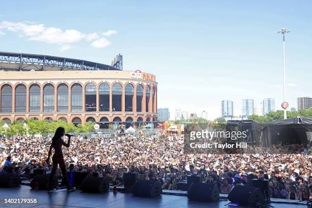Coi Leray performs during the 2022 Governors Ball Music Festival at Citi Field on June 10, 2022 in New York City.