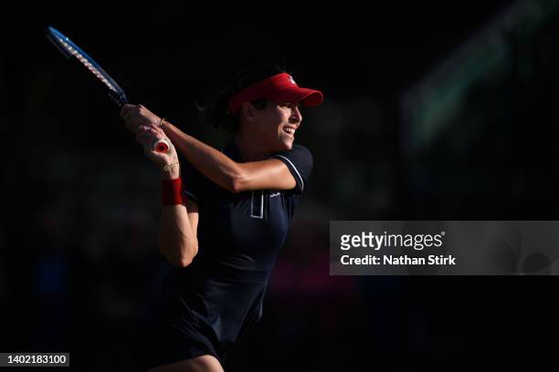 Australia’s Ajla Tomljanovic during day seven of the Rothesay Open at Nottingham Tennis Centre on June 10, 2022 in Nottingham, England.