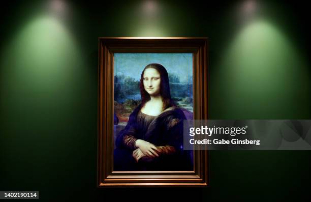 Digital "Portrait of Lisa Gherardini" also known as "Mona Lisa" is displayed in The Gallery: Mona Lisa’s Perception room in the "Leonardo: The...