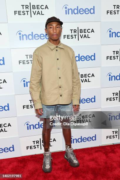 Pharrell Williams attends Storytellers – Pharrell Williams With Minya Oh during the 2022 Tribeca Festivalat BMCC Tribeca PAC on June 10, 2022 in New...