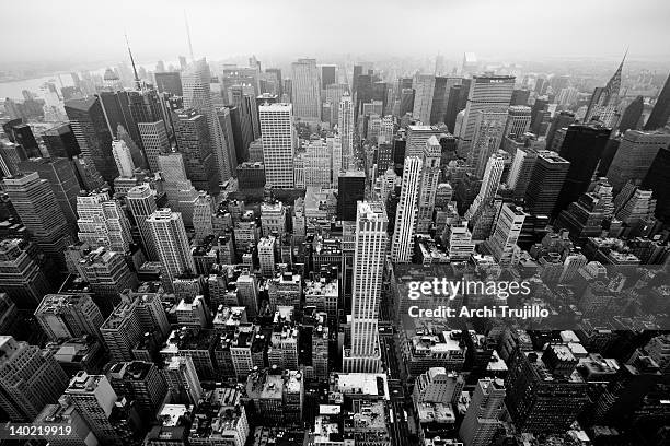 midtown manhattan - rockefeller center view stock pictures, royalty-free photos & images