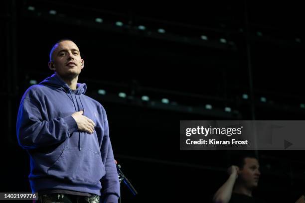 Dermot Kennedy performs live at Saint Anne's Park on June 10, 2022 in Dublin, Ireland.